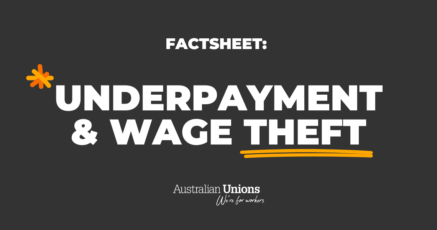 Factsheet Thumbnail: Underpayment and wage theft