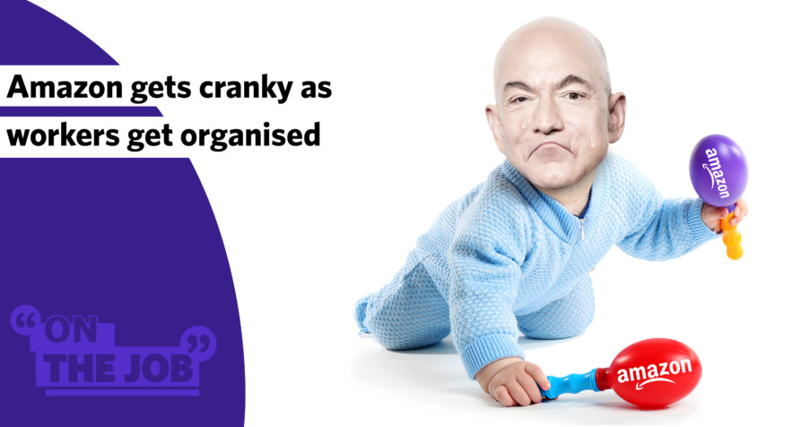 Post Thumbnail: Amazon gets cranky as workers get organised