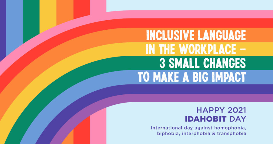 Post Thumbnail: Inclusive language in the workplace – 3 small changes to make a big impact