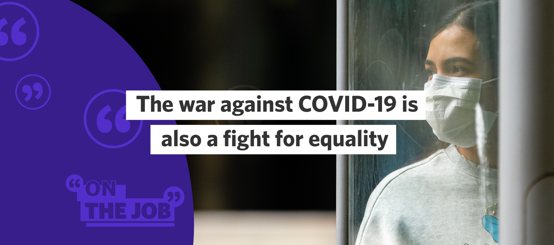 The war against COVID is also a fight for equality