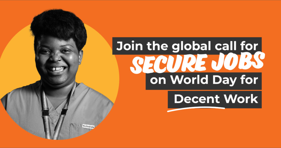 Post Thumbnail: Join the global call for secure jobs on World Day for Decent Work