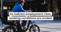 As indirect employment rises, working conditions are eroded