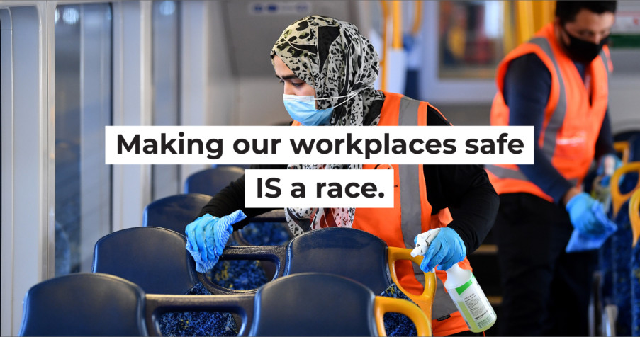 Post Thumbnail: Making our workplaces safe IS a race.