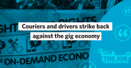 Couriers and drivers strike back against the gig economy