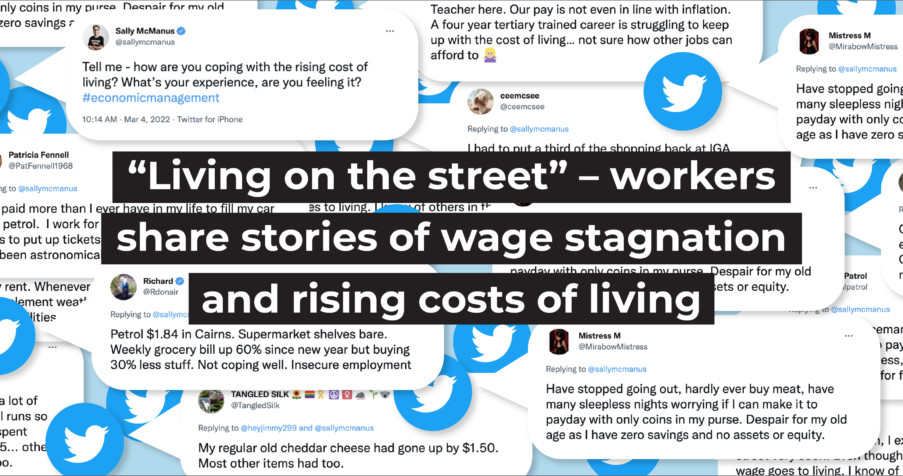 Post Thumbnail: &ldquo;Living on the street&rdquo; &ndash; workers share stories of wage stagnation and rising costs of living