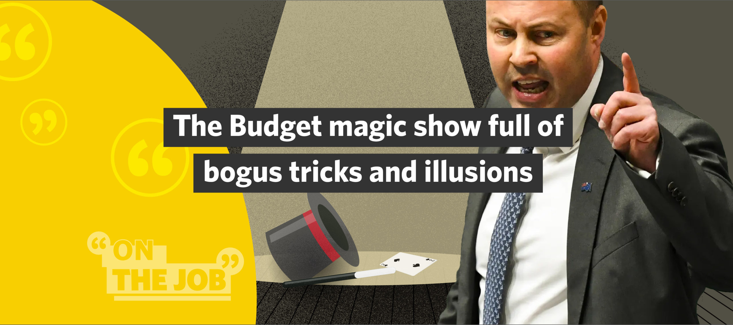 The Budget magic show full of bogus tricks and illusions