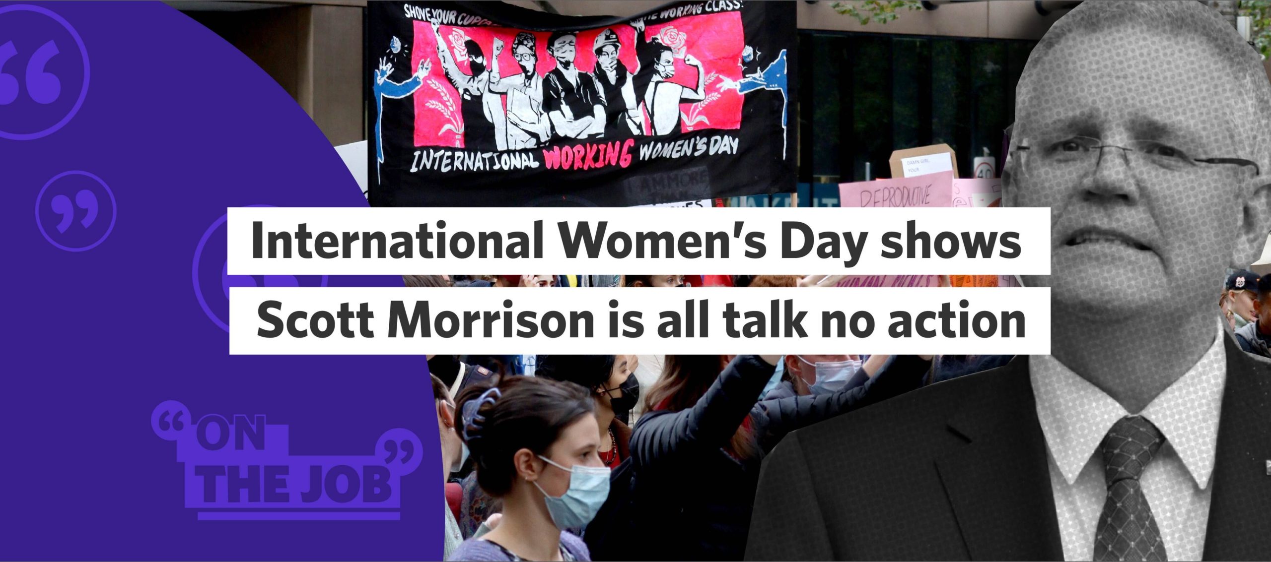 International Women’s Day shows Scott Morrison is all talk no action