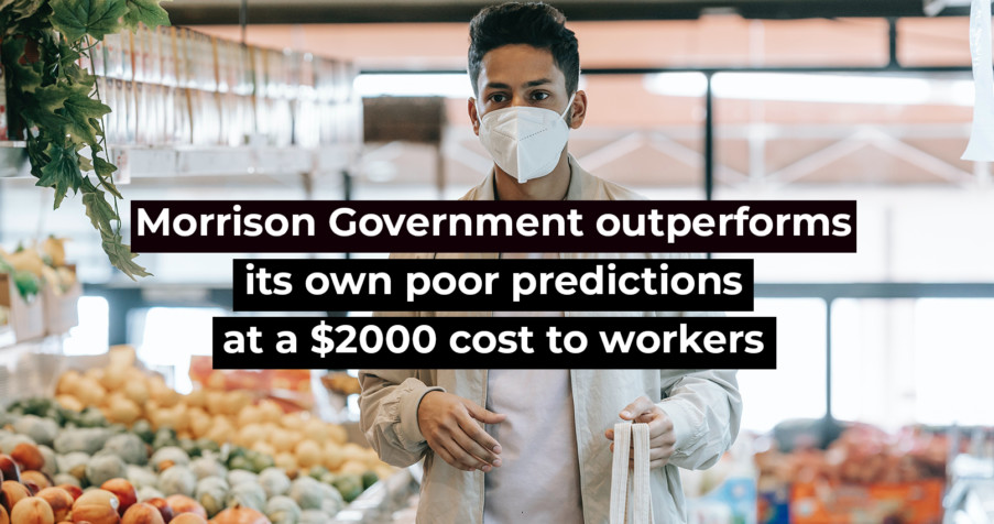 Post Thumbnail: Morrison Government outperforms its own poor predictions at a $2000 cost to workers