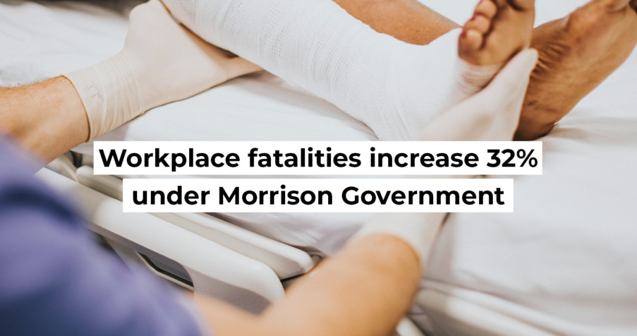 Post Thumbnail: Workplace fatalities increase 32% under Morrison Government