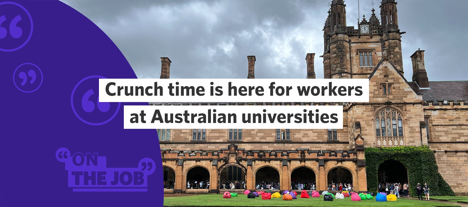 Crunch time is here for workers at Australian universities