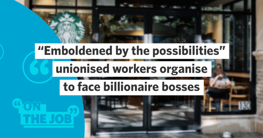 Post Thumbnail: “Emboldened by the possibilities”: unionised workers organise to face billionaire bosses