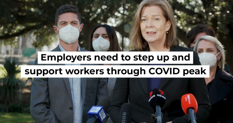 Post Thumbnail: Employers need to step up and support workers through COVID peak