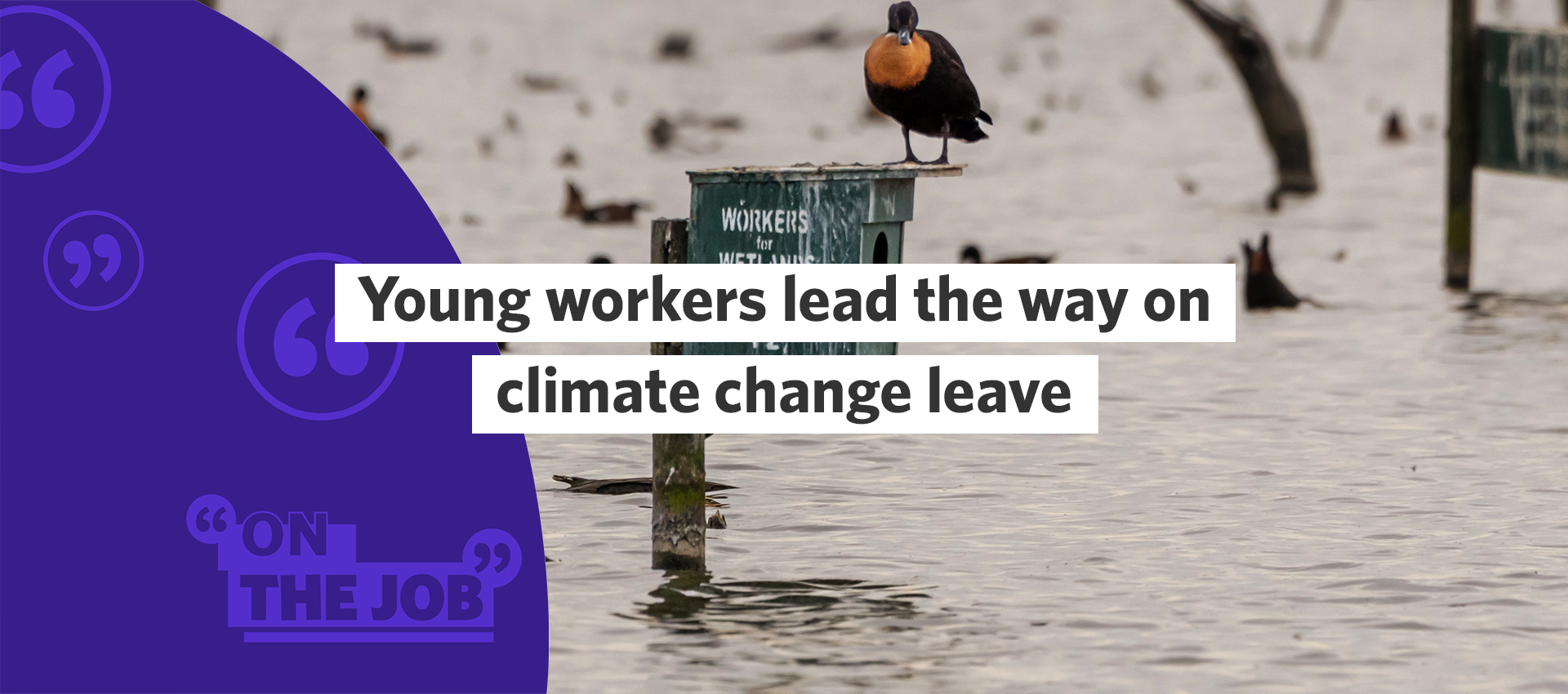 Young workers lead the way on climate change leave