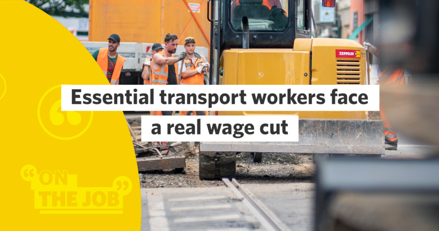 Post Thumbnail: Essential transport workers face a real wage cut