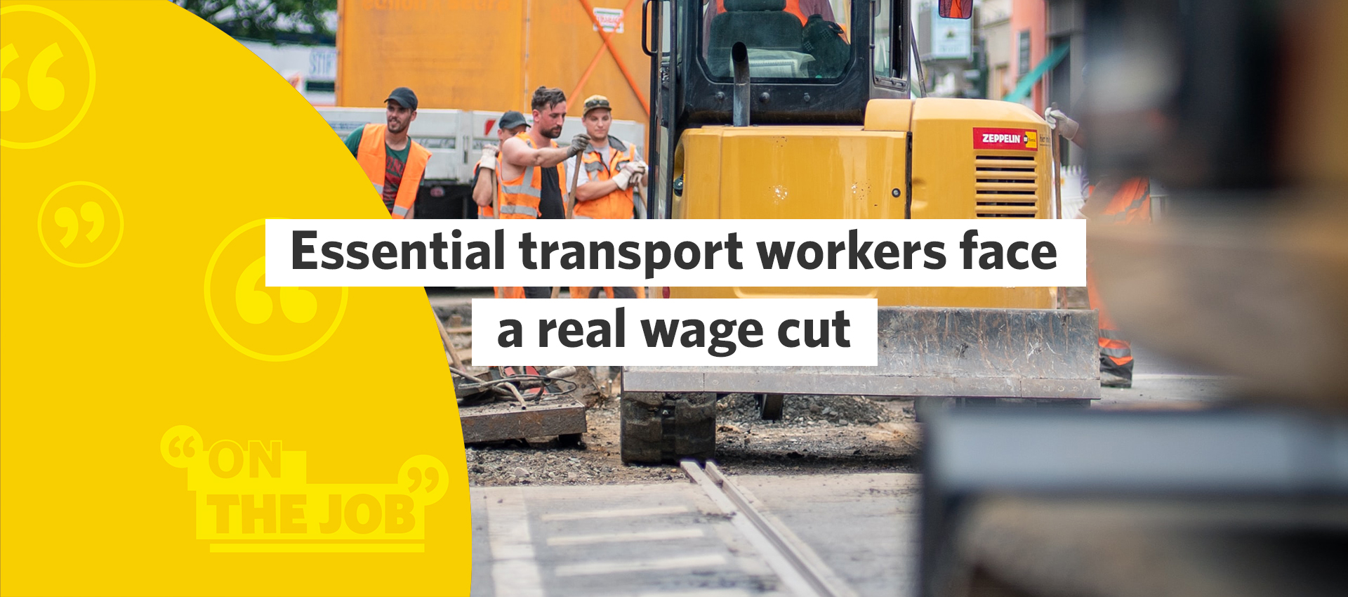 Essential transport workers face a real wage cut