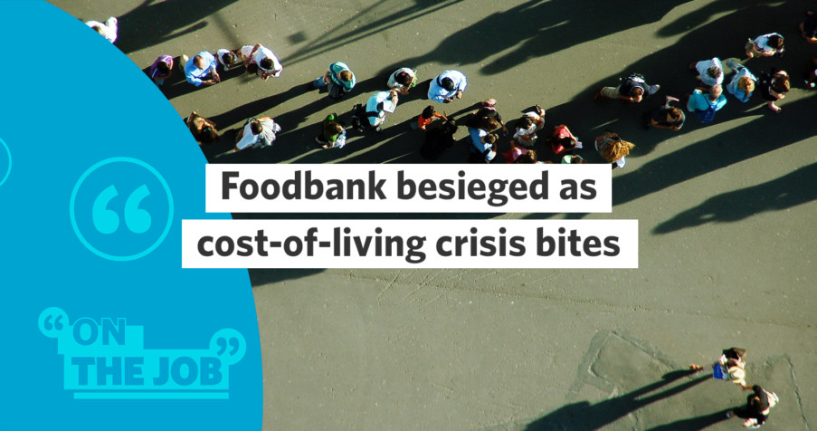 Post Thumbnail: Foodbank besieged as cost-of-living crisis bites