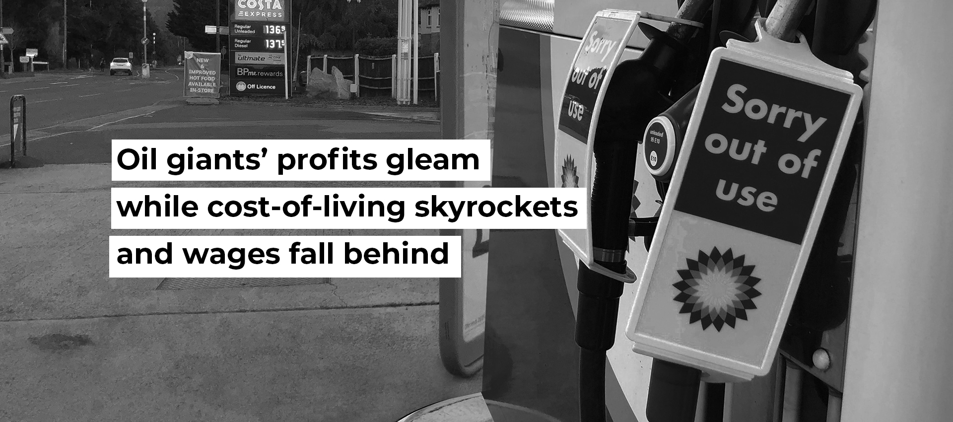 Oil giants&rsquo; profits gleam while cost-of-living skyrockets and wages fall behind