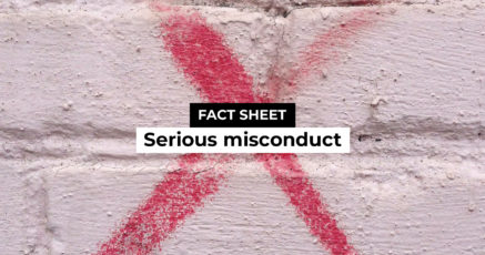 Factsheet Thumbnail: Serious Misconduct
