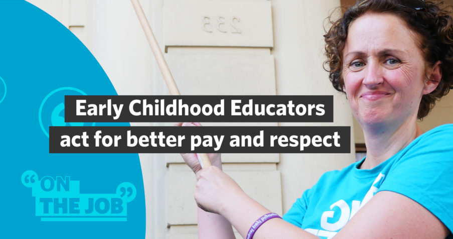 Post Thumbnail: Early Childhood Educators act for better pay and respect
