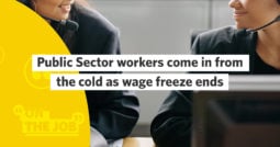 Public sector workers come in from the cold as wage freeze ends