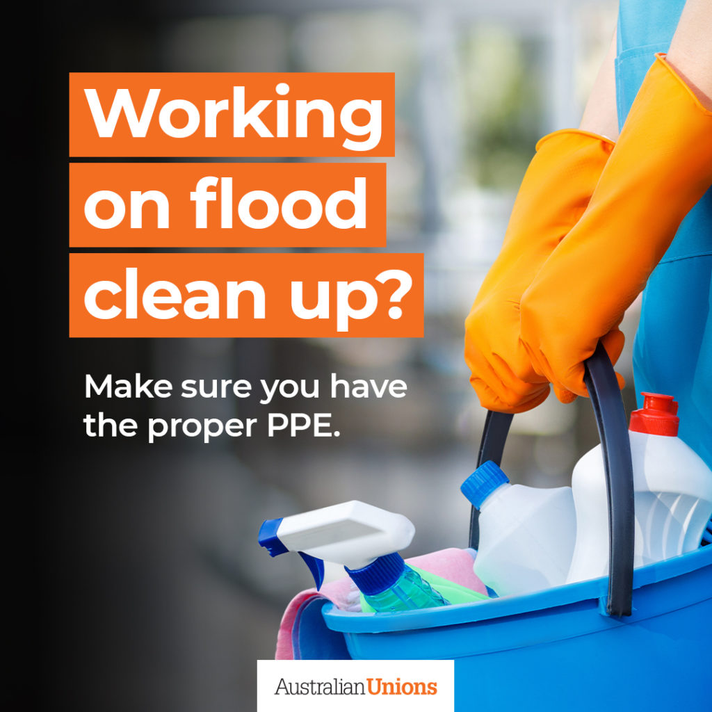Working on flood clean up? Make sure you have the proper PPE.
