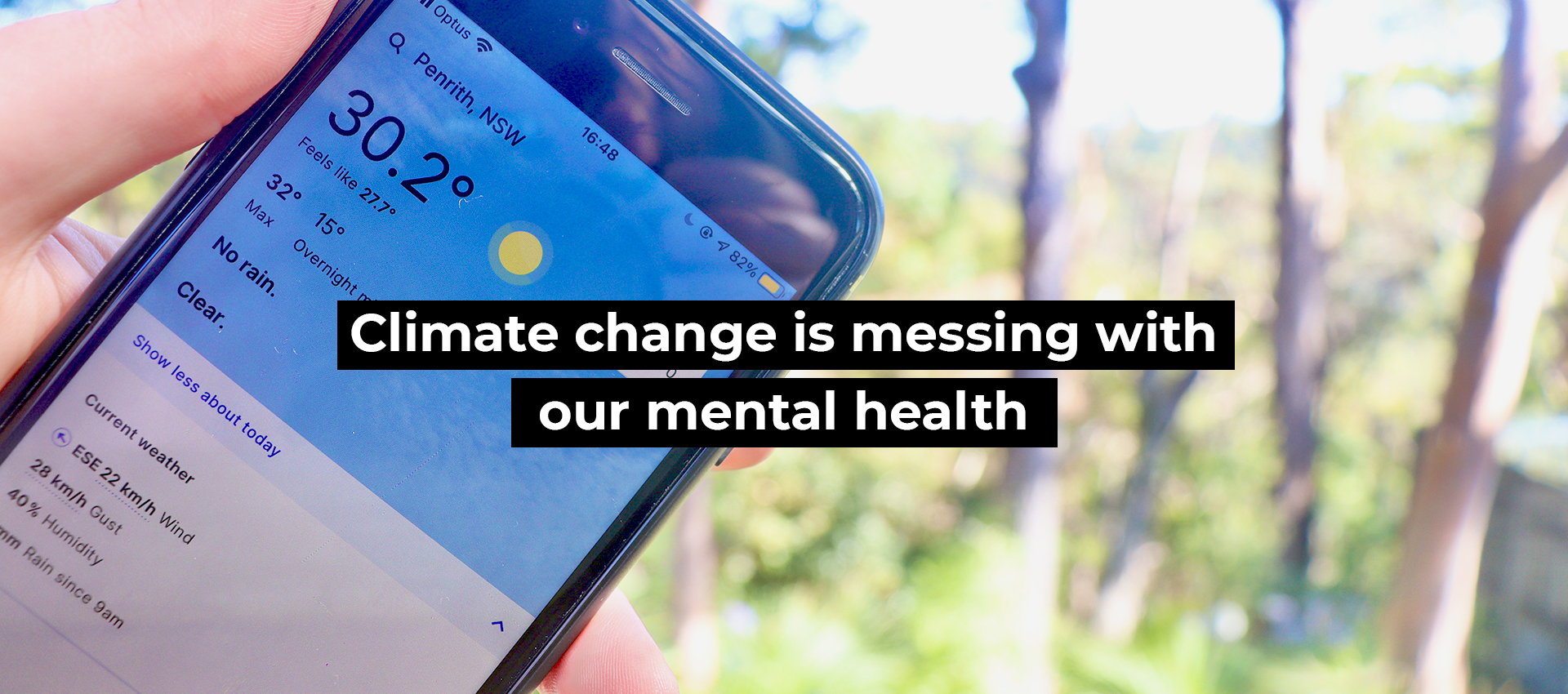 Climate change is messing with our mental health