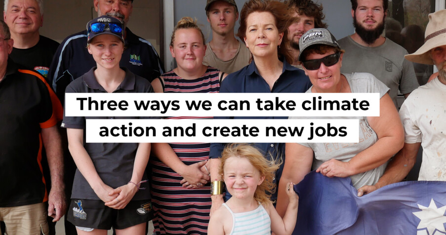 Post Thumbnail: Three ways we can take climate action and create new jobs