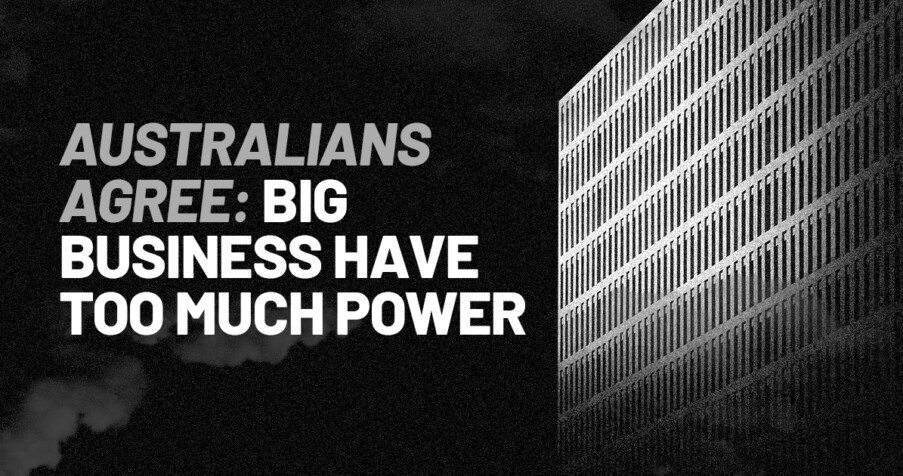 Post Thumbnail: Australians agree: big business have too much power