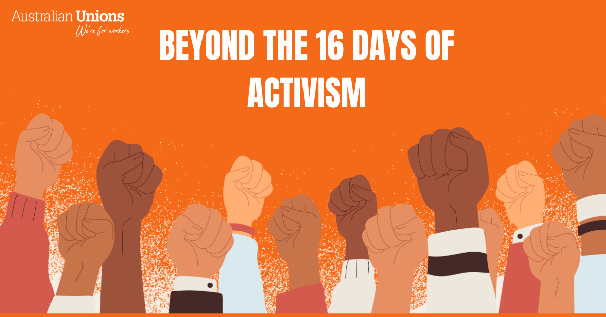 Beyond the 16 Days of Activism against Gender-Based Violence