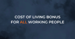 Cost of living bonus for all working people