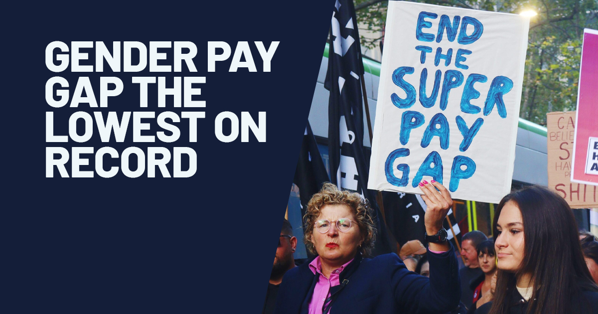 Gender pay gap the lowest on record Australian Unions