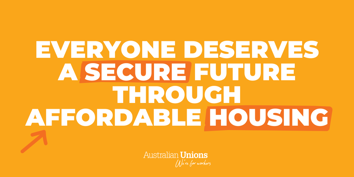 Everyone deserves a secure future through affordable housing