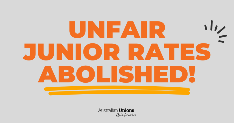 Post Thumbnail: Unfair junior rates abolished!