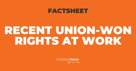 Factsheet Thumbnail: Recent union-won rights at work